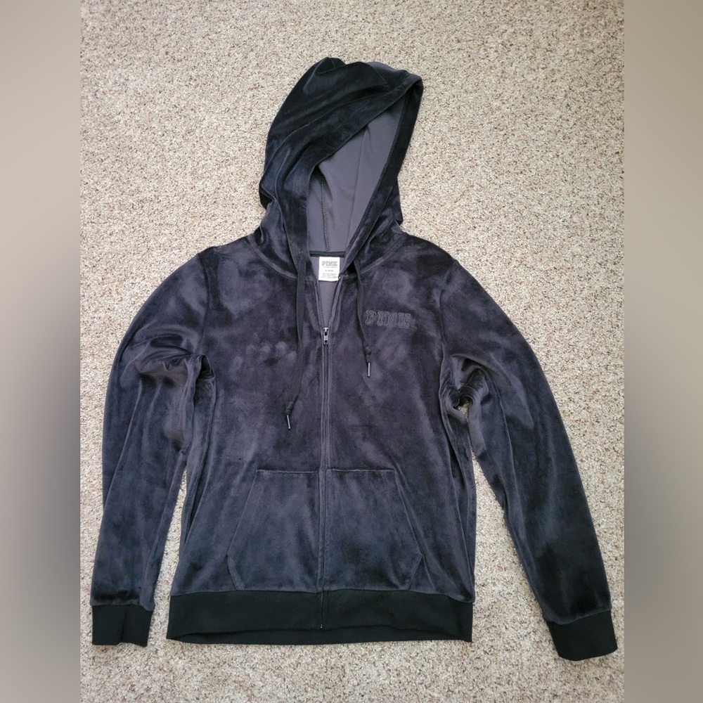 Velour PINK Zip-Up Jacket